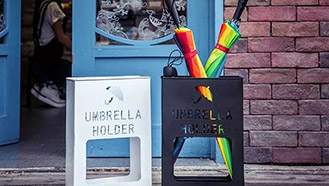 小型光纖激光切割機切割的雨傘瀝水桶