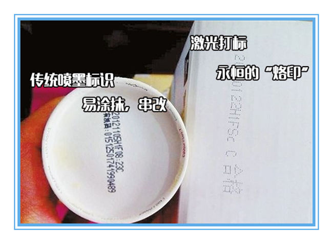 傳統(tǒng)噴墨與激光打標(biāo)對(duì)比