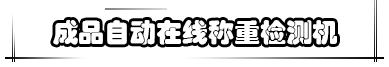 成品自動(dòng)在線稱重檢測機(jī)