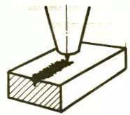 材料從上面排出
